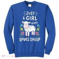 Cute Sheep Just A Girl Who Loves Sheep Sweatshirt thumb 0