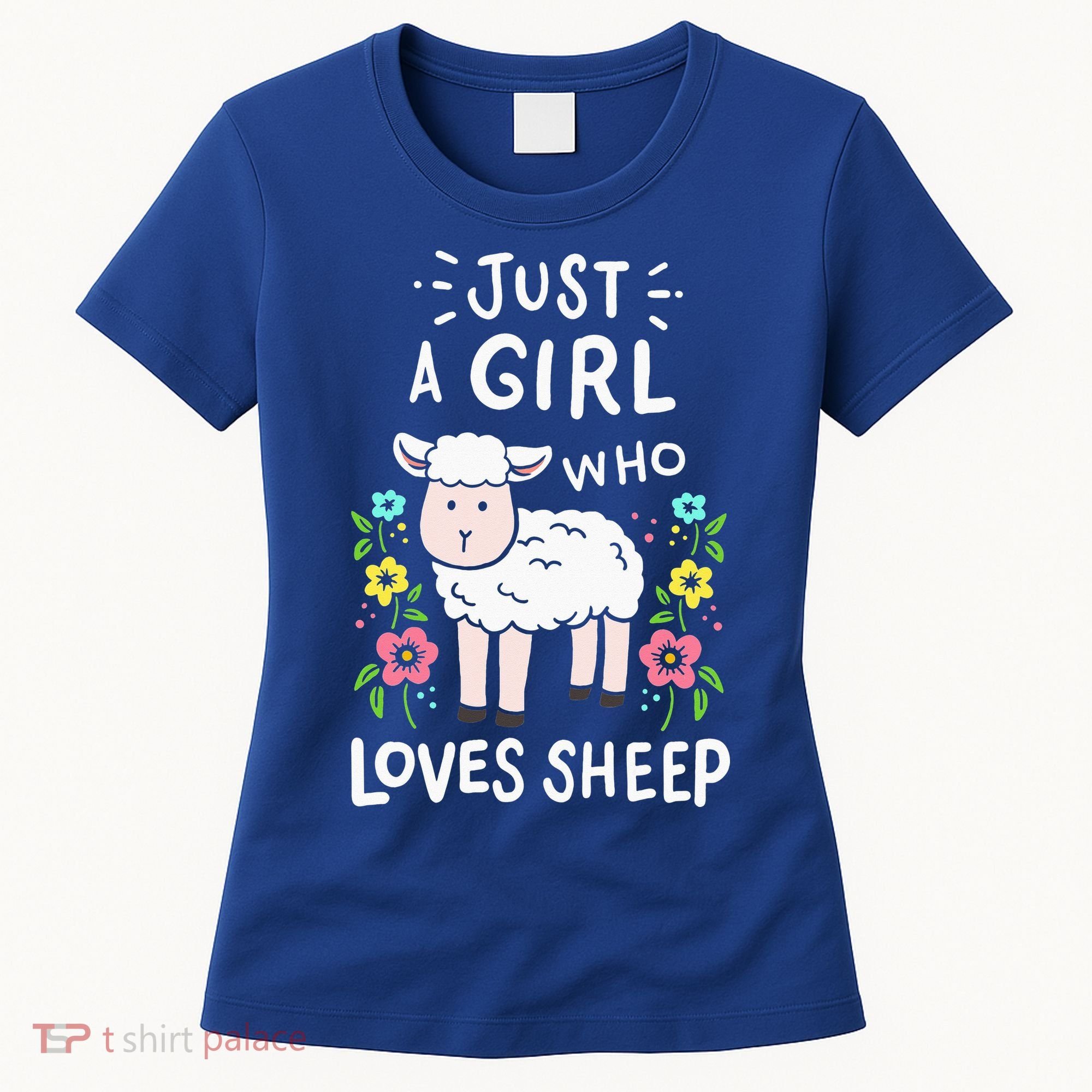 Cute Sheep Just A Girl Who Loves Sheep Women's T-Shirt