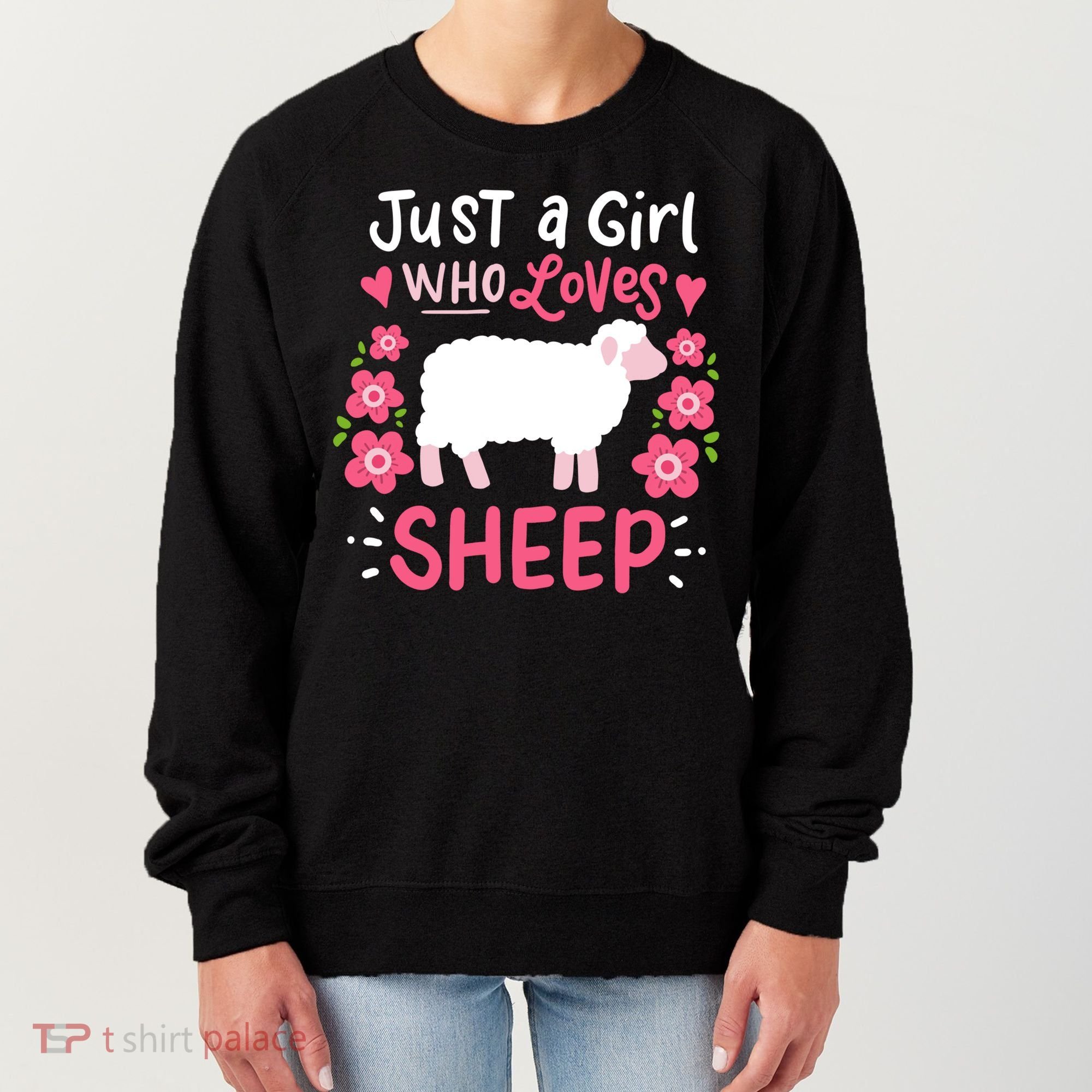 Cool Sheep Just A Girl Who Loves Sheep Funny Gift For Sheep Lovers Women's Sweatshirt