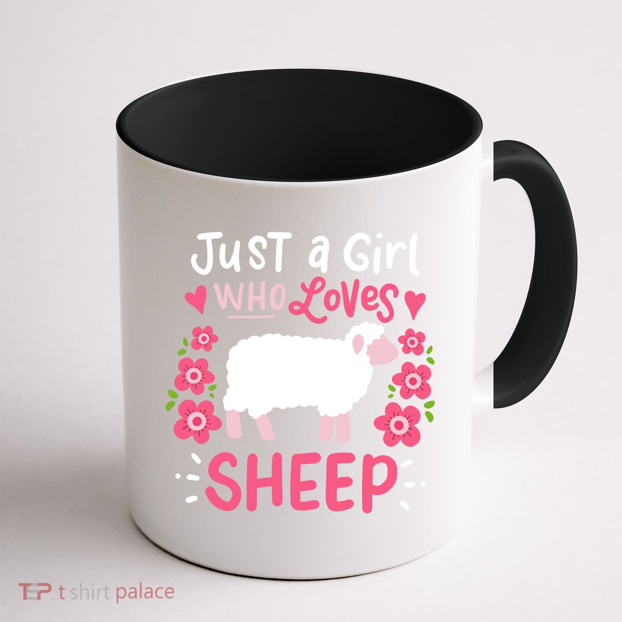 Cool Sheep Just A Girl Who Loves Sheep Funny Gift For Sheep Lovers Coffee Mug