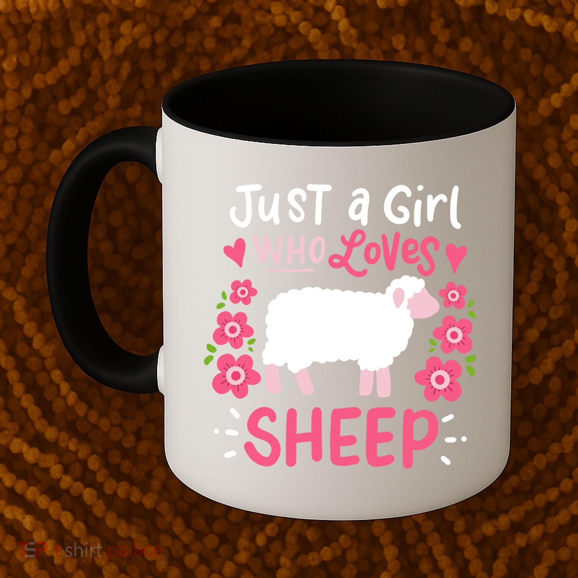 Cool Sheep Just A Girl Who Loves Sheep Funny Gift For Sheep Lovers Coffee Mug
