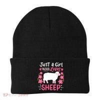 Cool Sheep Just A Girl Who Loves Sheep Funny Gift For Sheep Lovers Beanie thumb 0