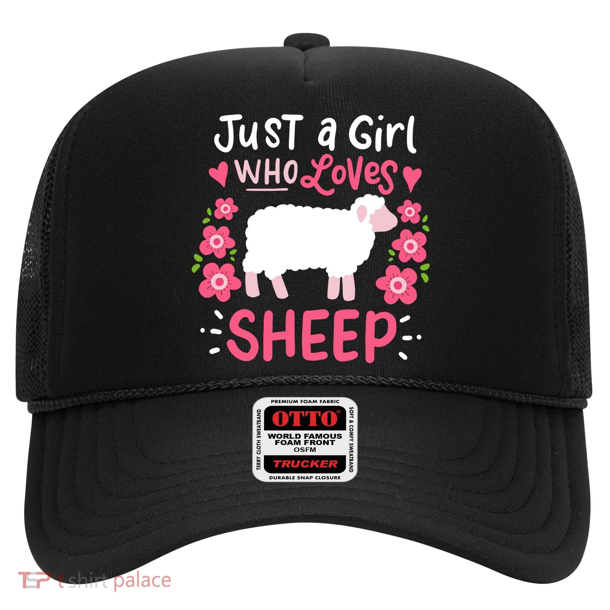 Cool Sheep Just A Girl Who Loves Sheep Funny Gift For Sheep Lovers Hat