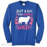 Cool Sheep Just A Girl Who Loves Sheep Funny Gift For Sheep Lovers Sweatshirt thumb 0