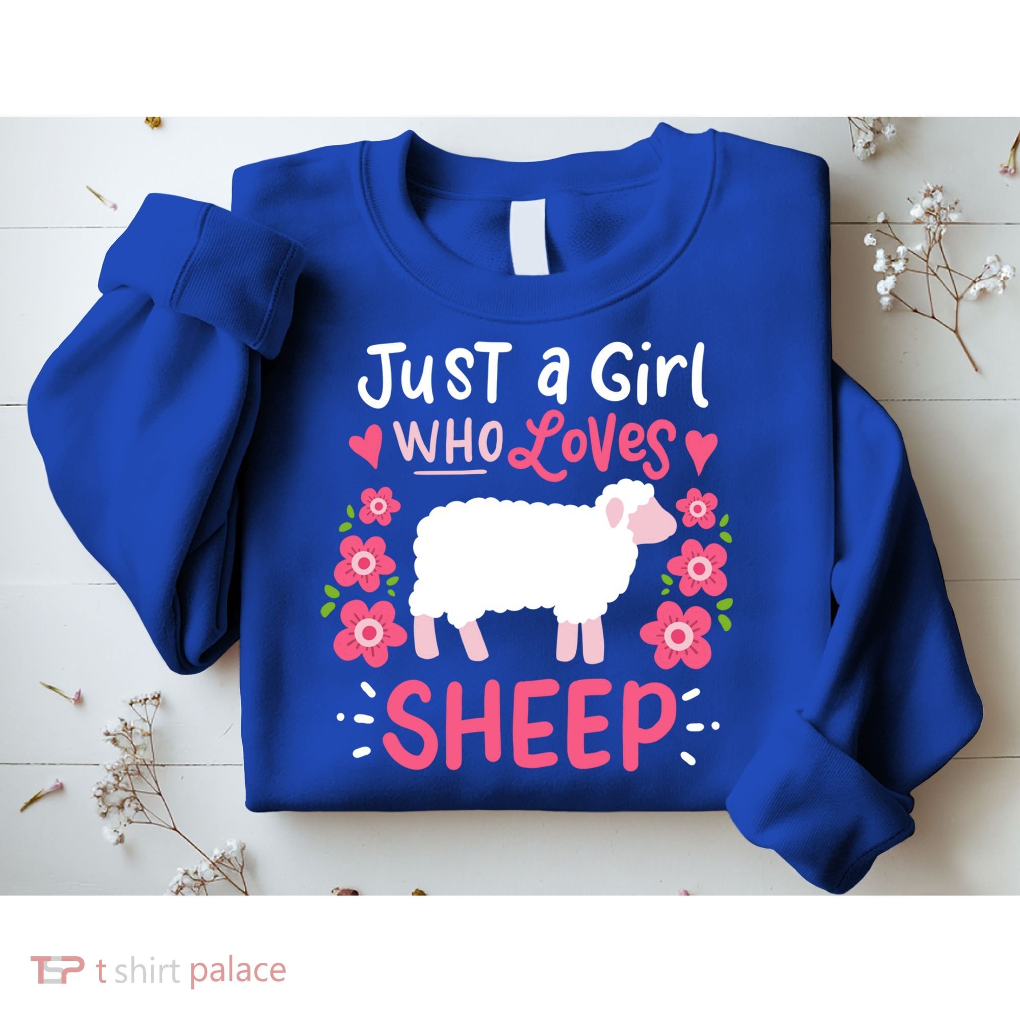 Cool Sheep Just A Girl Who Loves Sheep Funny Gift For Sheep Lovers Sweatshirt