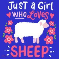 Cool Sheep Just A Girl Who Loves Sheep Funny Gift For Sheep Lovers Polo thumb 2