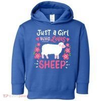 Cool Sheep Just A Girl Who Loves Sheep Funny Gift For Sheep Lovers Toddler Hoodie thumb 0