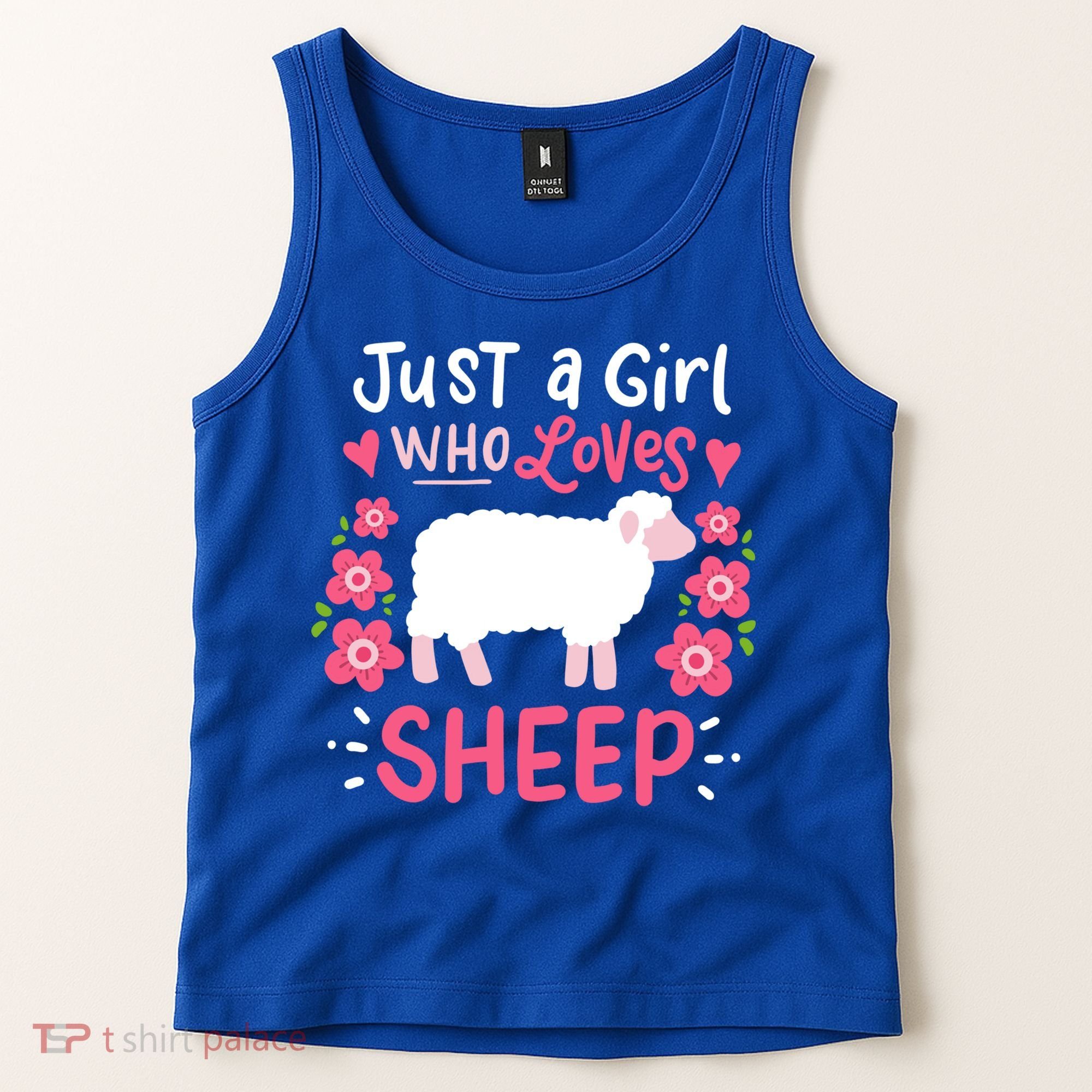 Cool Sheep Just A Girl Who Loves Sheep Funny Gift For Sheep Lovers Tank Top