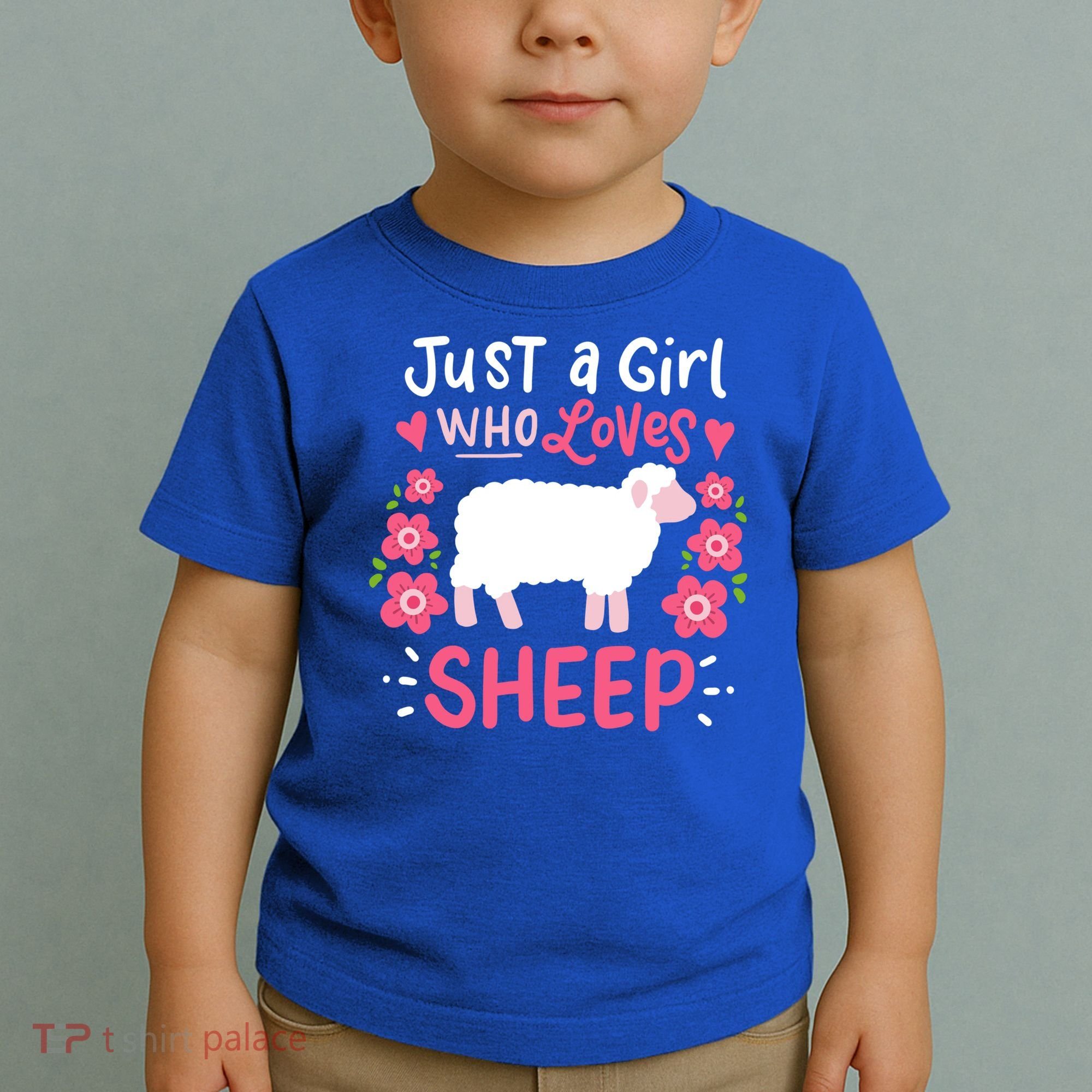 Cool Sheep Just A Girl Who Loves Sheep Funny Gift For Sheep Lovers Toddler T-Shirt