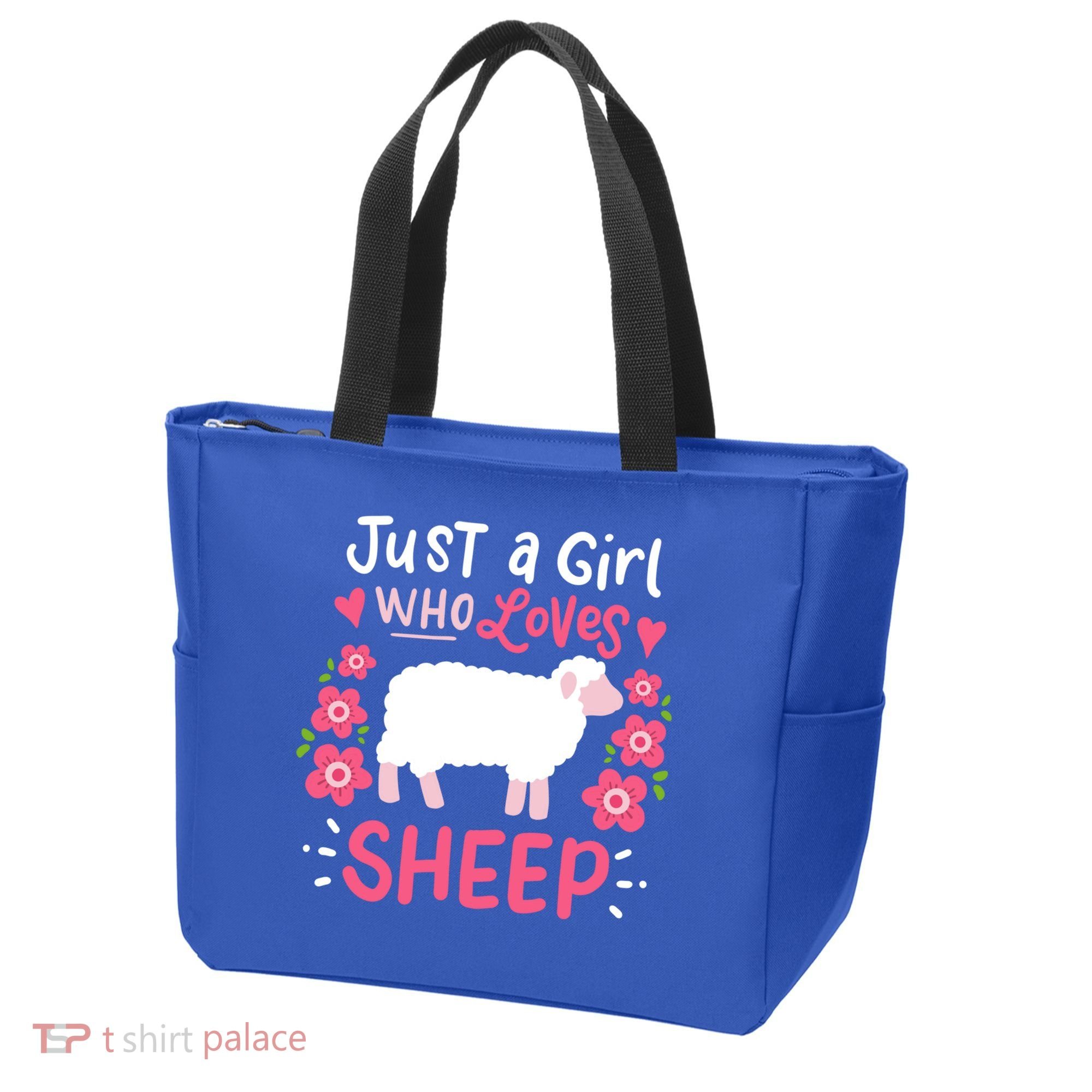 Cool Sheep Just A Girl Who Loves Sheep Funny Gift For Sheep Lovers Tote Bag