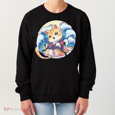 Cat Sushi Japanese Anime Kawaii Neko Women's Sweatshirt