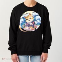 Cat Sushi Japanese Anime Kawaii Neko Women's Sweatshirt thumb 0