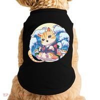 Cat Sushi Japanese Anime Kawaii Neko Doggie Tank thumb 0