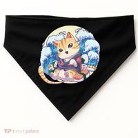 Cat Sushi Japanese Anime Kawaii Neko USA-Made Doggie Bandana thumb 0