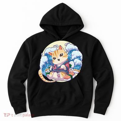 Cat Sushi Japanese Anime Kawaii Neko Hoodie