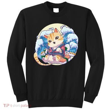 Cat Sushi Japanese Anime Kawaii Neko Sweatshirt