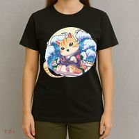 Cat Sushi Japanese Anime Kawaii Neko T-Shirt thumb 4
