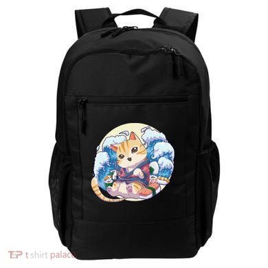 Cat Sushi Japanese Anime Kawaii Neko Backpack