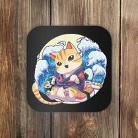 Cat Sushi Japanese Anime Kawaii Neko Coaster thumb 0