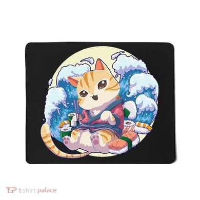 Cat Sushi Japanese Anime Kawaii Neko Mousepad
