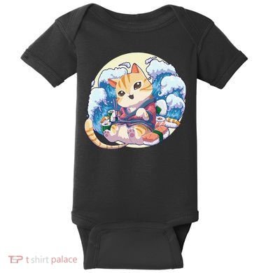 Cat Sushi Japanese Anime Kawaii Neko Baby Bodysuit
