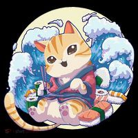 Cat Sushi Japanese Anime Kawaii Neko Toddler Hoodie thumb 2