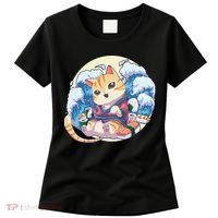 Cat Sushi Japanese Anime Kawaii Neko Women's T-Shirt thumb 0