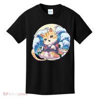 Cat Sushi Japanese Anime Kawaii Neko Kids T-Shirt thumb 0