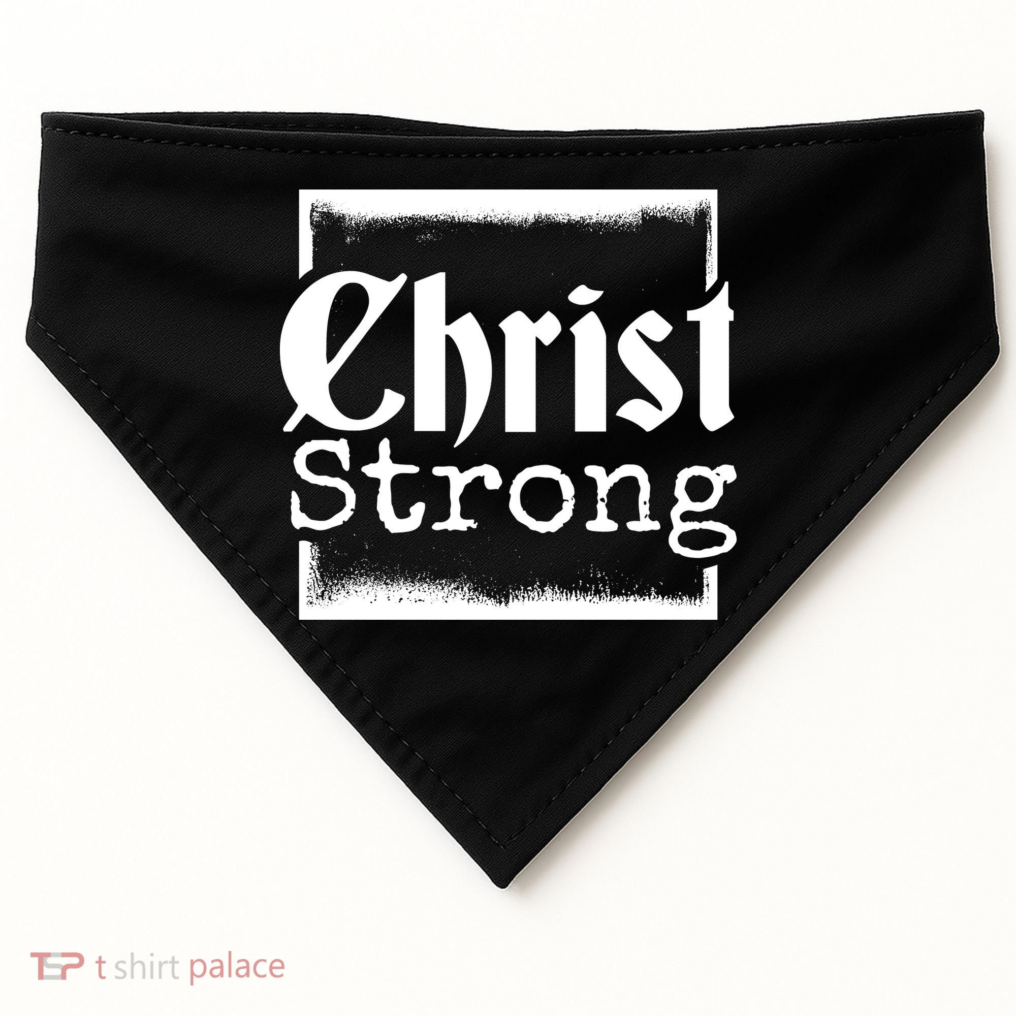 Christ Strong Jesus Lover Gift USA-Made Doggie Bandana
