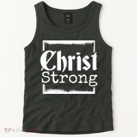 Christ Strong Jesus Lover Gift Tank Top thumb 2