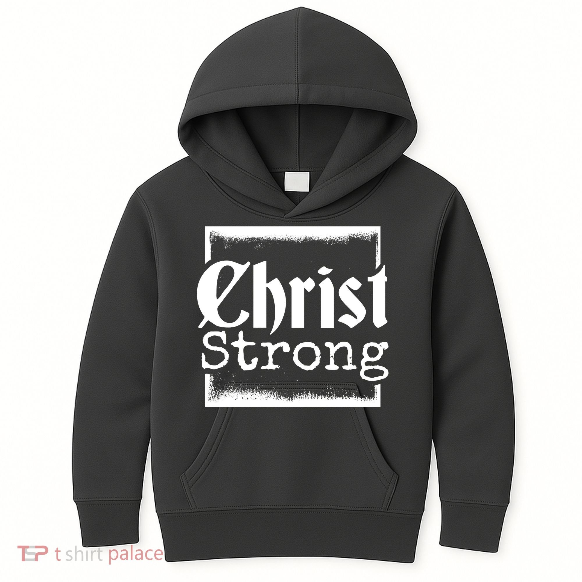 Christ Strong Jesus Lover Gift Kids Hoodie