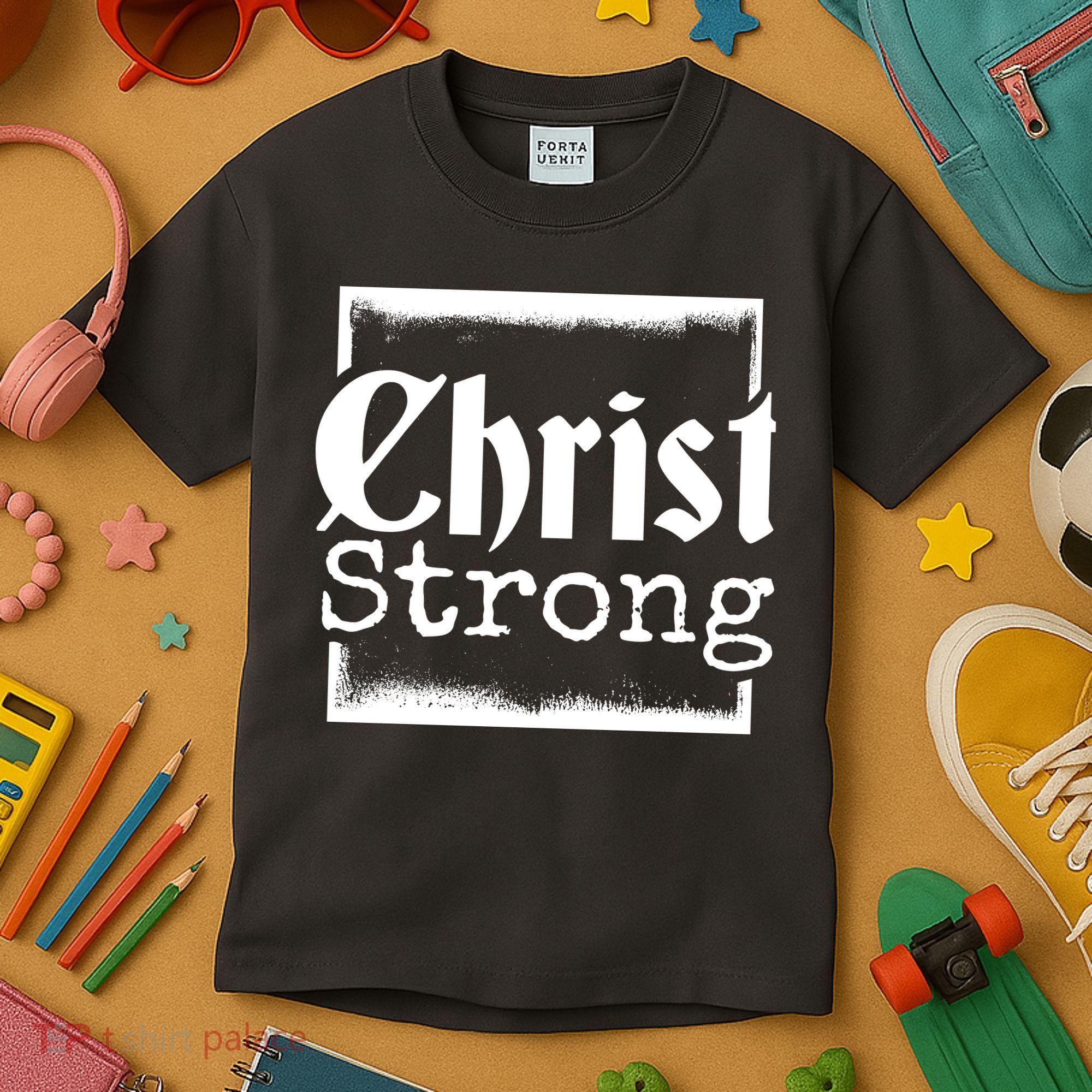 Christ Strong Jesus Lover Gift Kids T-Shirt