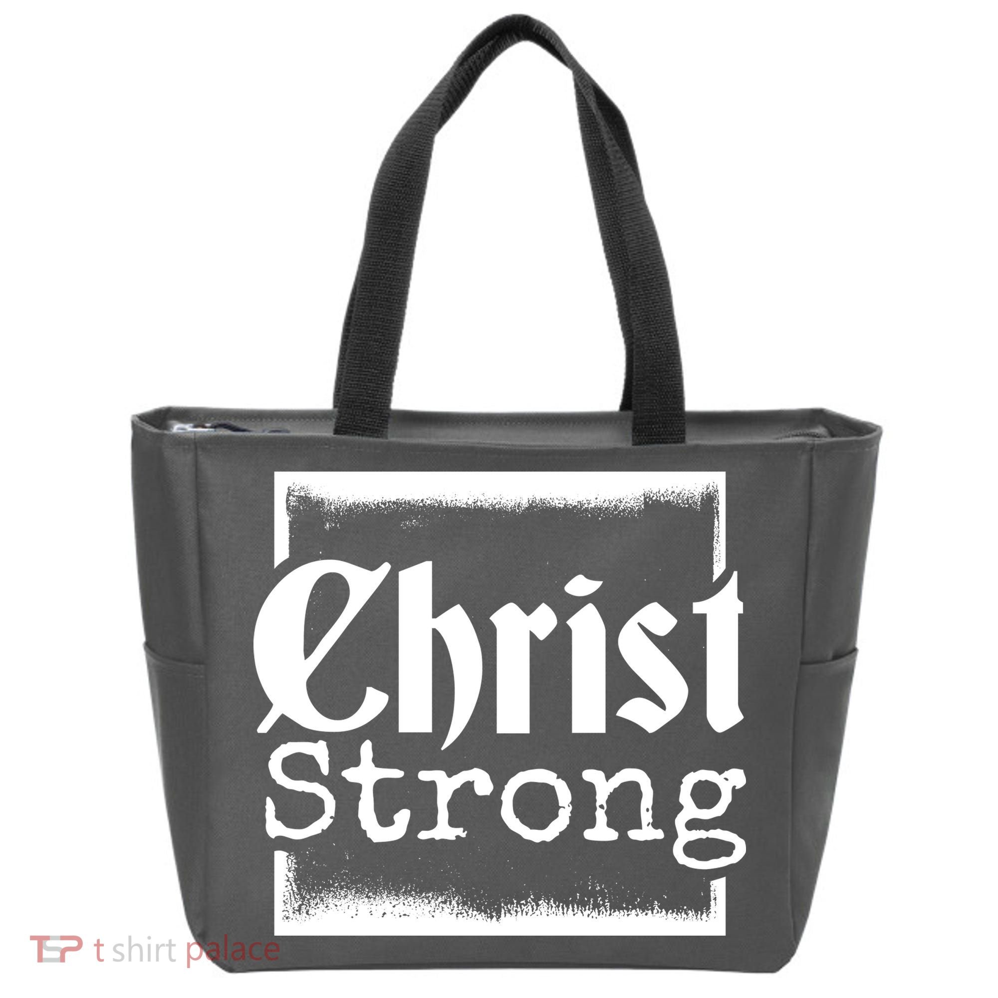 Christ Strong Jesus Lover Gift Tote Bag