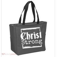 Christ Strong Jesus Lover Gift Tote Bag thumb 2