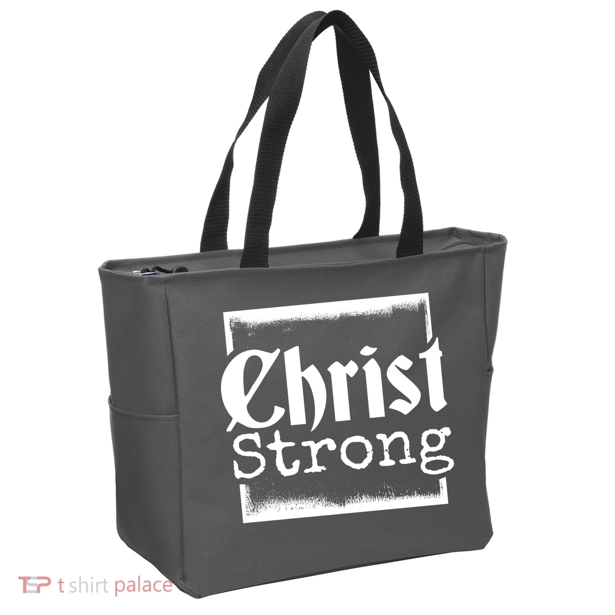 Christ Strong Jesus Lover Gift Tote Bag