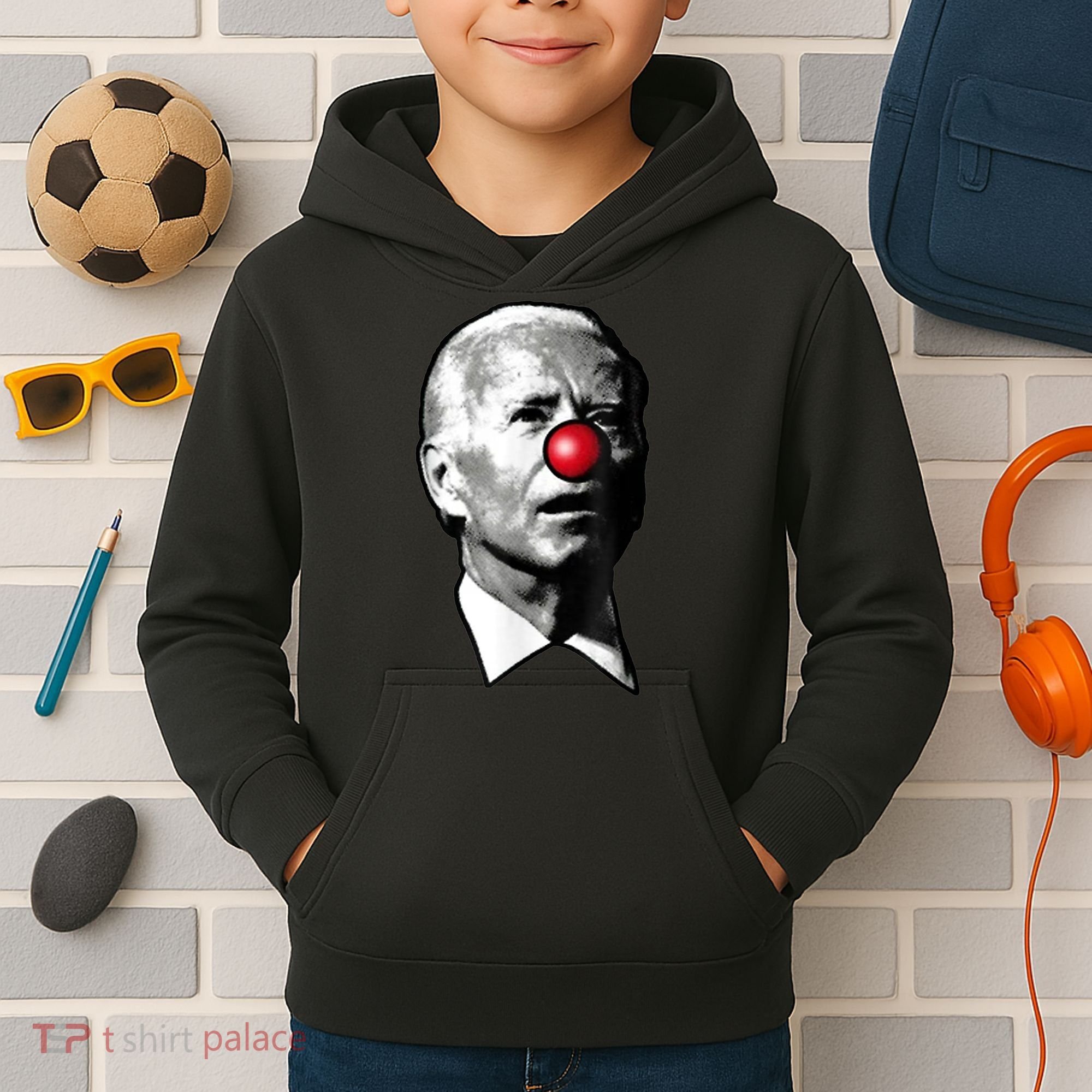 Clown Show Joe Funny Joe Biden Is A Democratic Clown Kids Hoodie