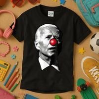 Clown Show Joe Funny Joe Biden Is A Democratic Clown Kids T-Shirt thumb 3