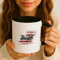 Ch46 Sea Knight Helicopter Usa Flag Helicopter Pilot Funny Gift Coffee Mug thumb 3