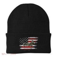 Ch46 Sea Knight Helicopter Usa Flag Helicopter Pilot Funny Gift Beanie thumb 0