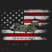 Ch46 Sea Knight Helicopter Usa Flag Helicopter Pilot Funny Gift Hat thumb 2