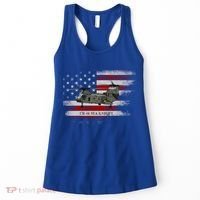 Ch46 Sea Knight Helicopter Usa Flag Helicopter Pilot Funny Gift Women's Tank Top thumb 0