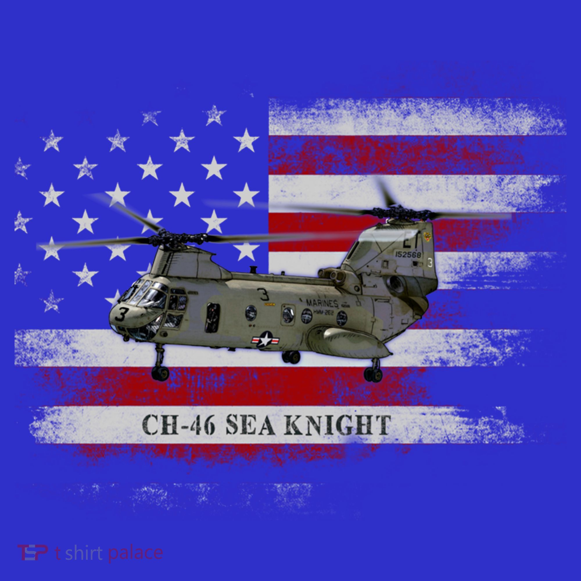 Ch46 Sea Knight Helicopter Usa Flag Helicopter Pilot Funny Gift Toddler Hoodie