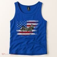 Ch46 Sea Knight Helicopter Usa Flag Helicopter Pilot Funny Gift Tank Top thumb 2