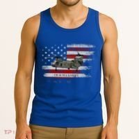 Ch46 Sea Knight Helicopter Usa Flag Helicopter Pilot Funny Gift Tank Top thumb 3