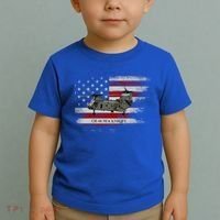 Ch46 Sea Knight Helicopter Usa Flag Helicopter Pilot Funny Gift Toddler T-Shirt thumb 2