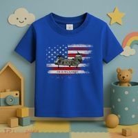 Ch46 Sea Knight Helicopter Usa Flag Helicopter Pilot Funny Gift Toddler T-Shirt thumb 3