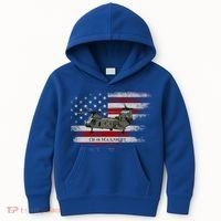 Ch46 Sea Knight Helicopter Usa Flag Helicopter Pilot Funny Gift Kids Hoodie thumb 0