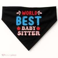 Childcare Sitter Kindergarten Gift USA-Made Doggie Bandana thumb 0
