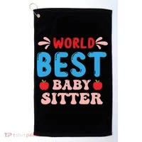 Childcare Sitter Kindergarten Gift Golf Towel thumb 0