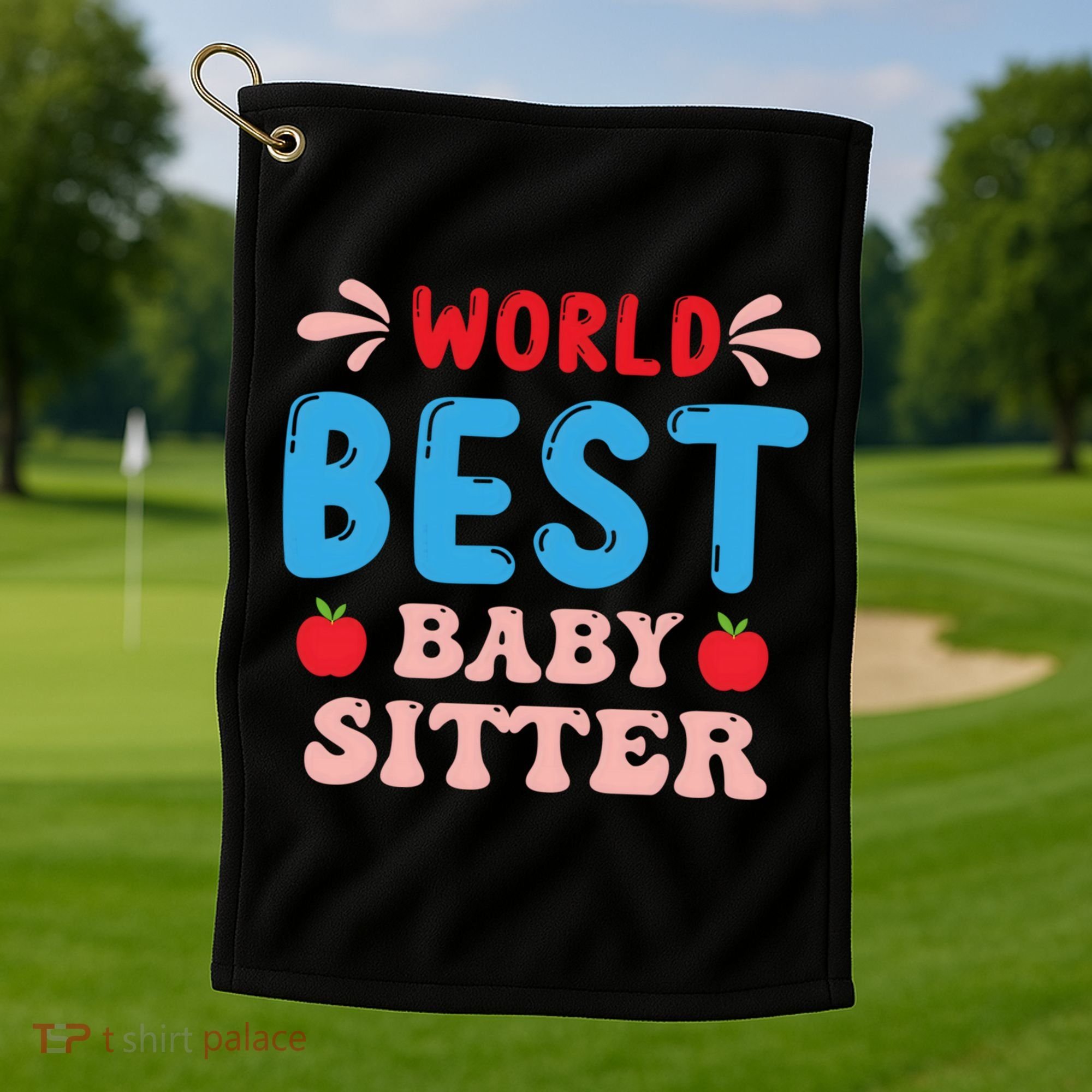 Childcare Sitter Kindergarten Gift Golf Towel